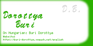 dorottya buri business card